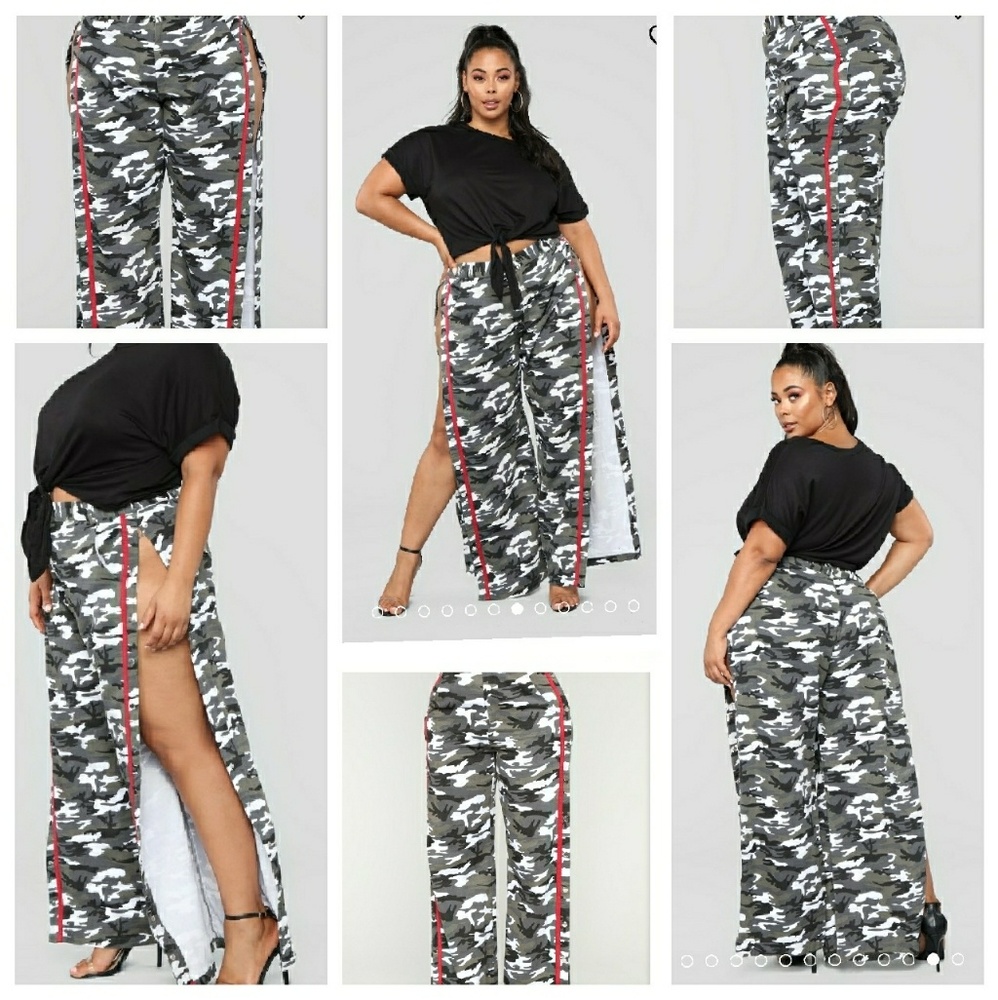Fashion nova Snip Snap Camo Pants